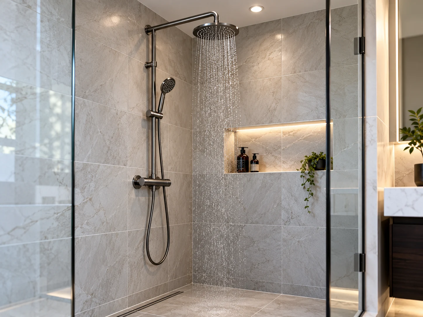 bathroom shower and fittings