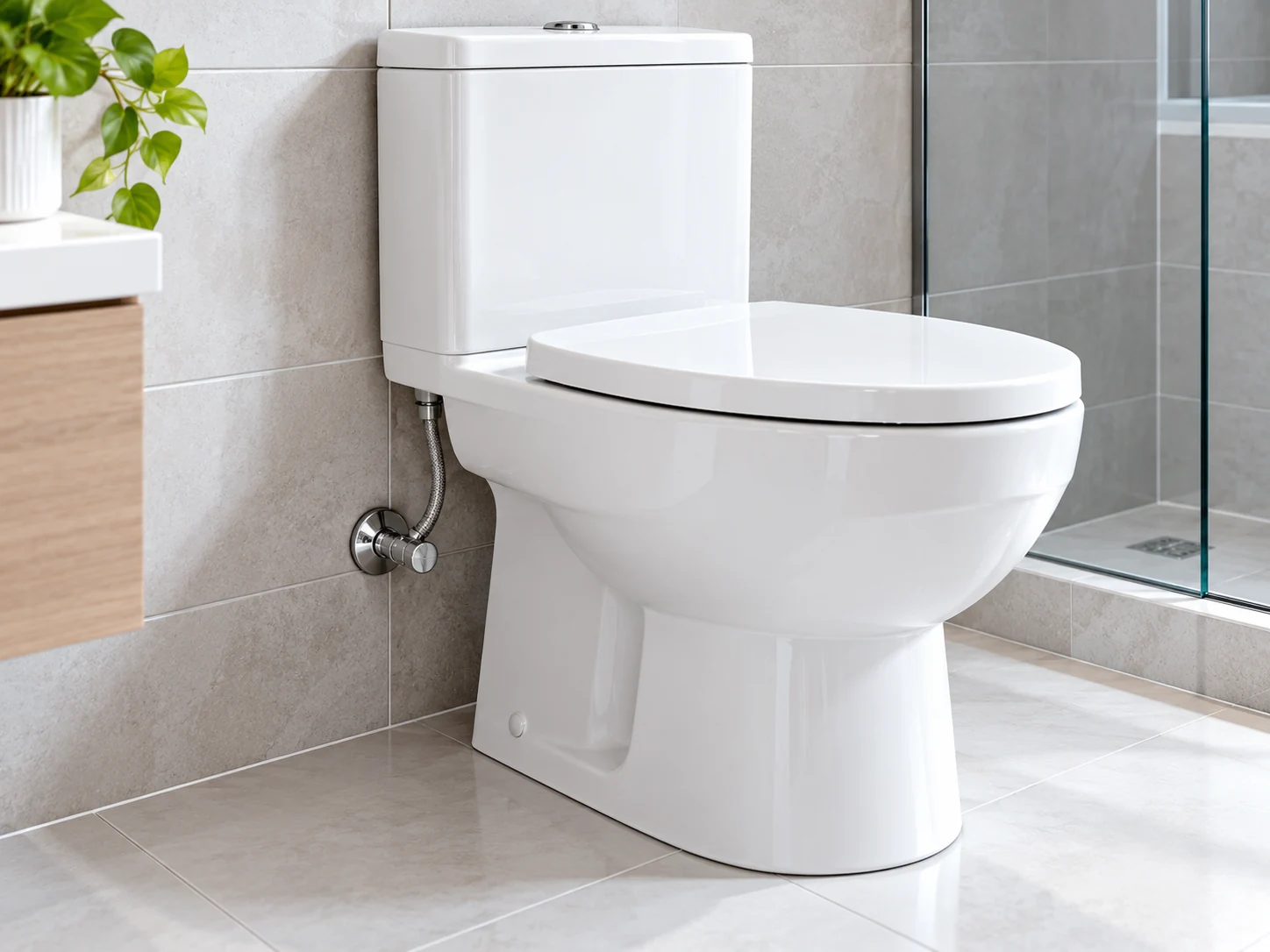 Toilet overflows — plumbing concept